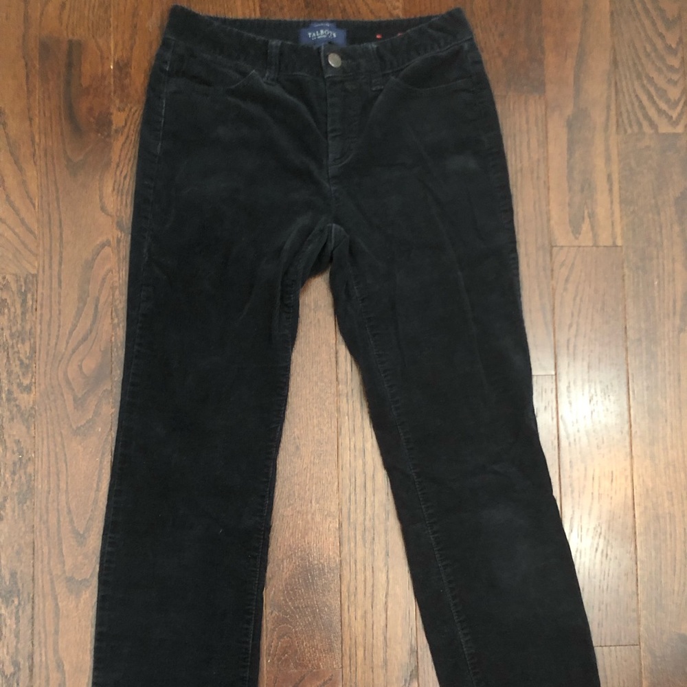 black corduroy pants